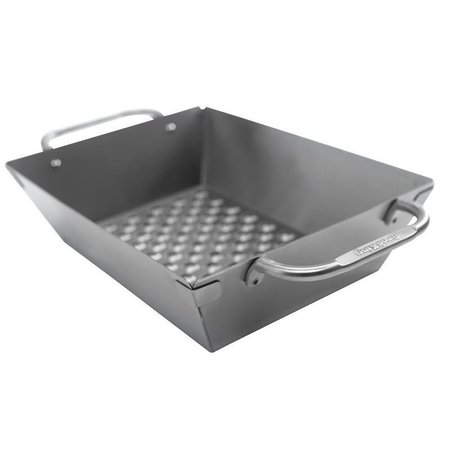 BROIL KING Imperial Deep Dish Grill Wok, Square, 13 in L, 934 in W, Stainless Steel 69818